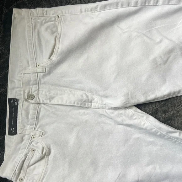 A/X Armani Exchange White Straight Leg Jeans - Picture 6 of 6